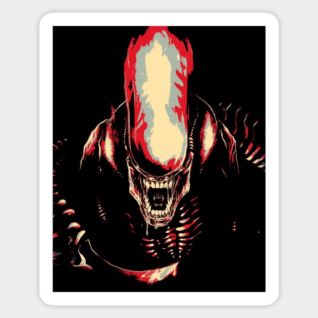 Xenomorph Sticker by TEEVEETEES